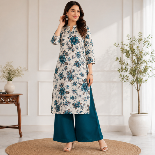 Buy Combo Floral Rayon Printed with Diesel Rayon Cotton Fabric 061