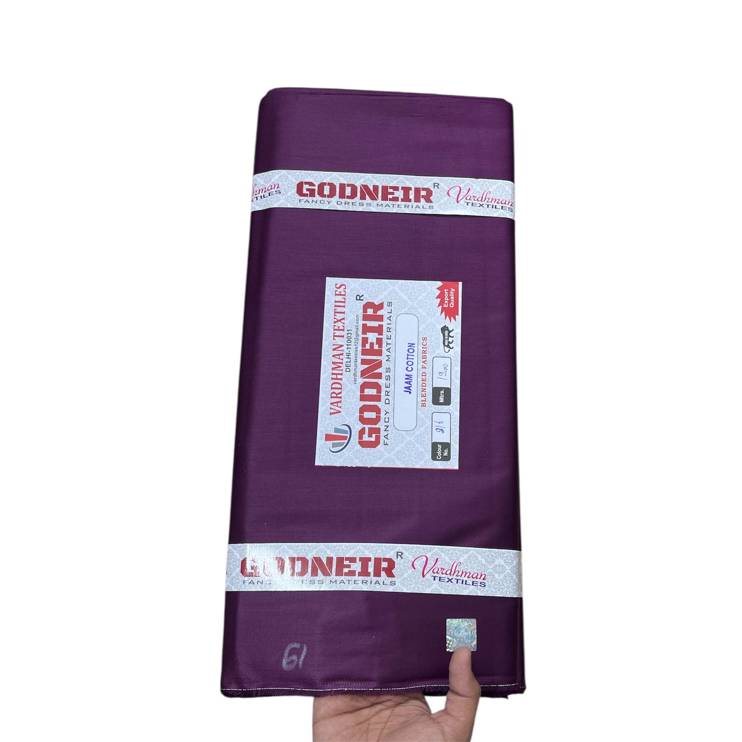 Wine Jaam Cotton Fabric