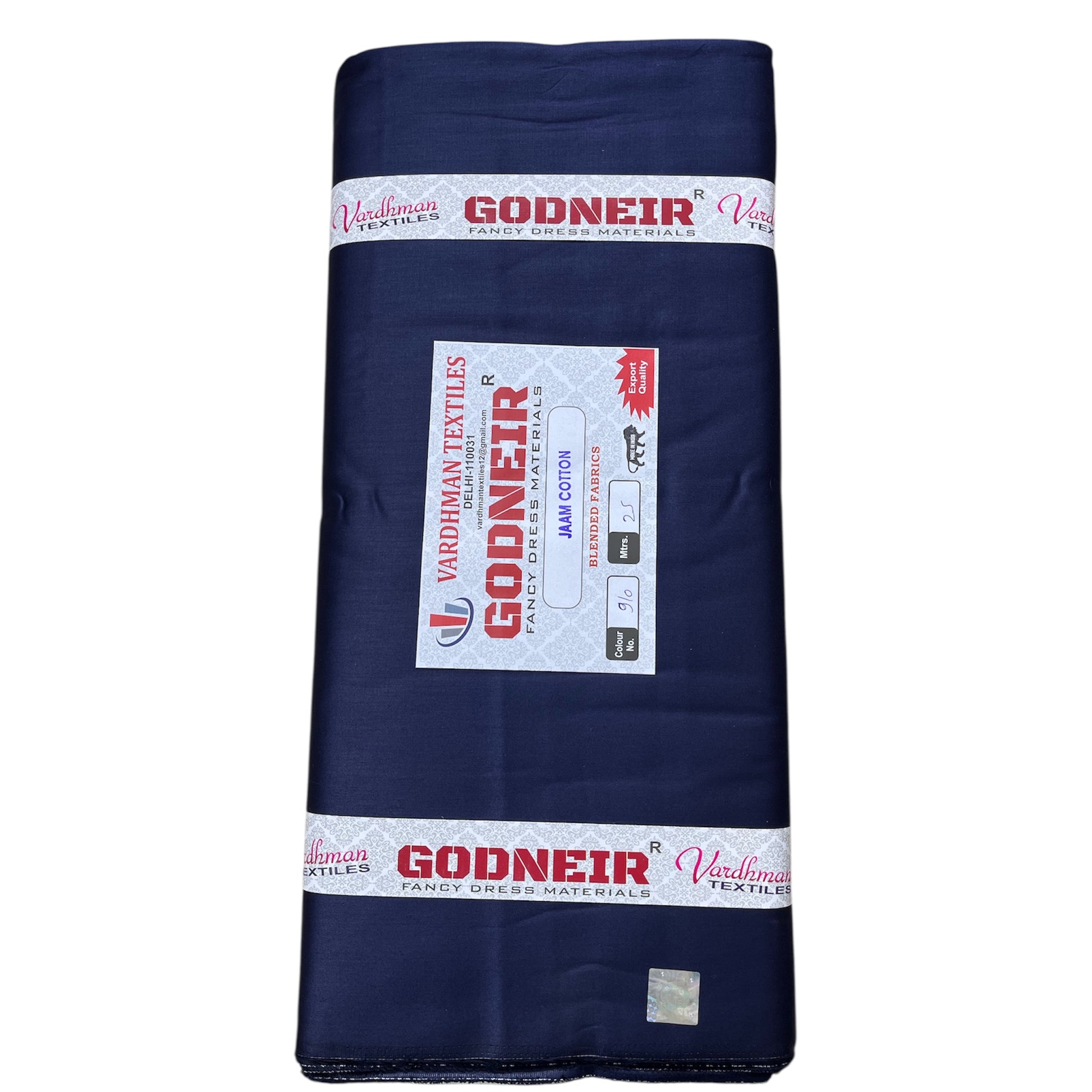 Navy Blue Jaam Cotton Fabric