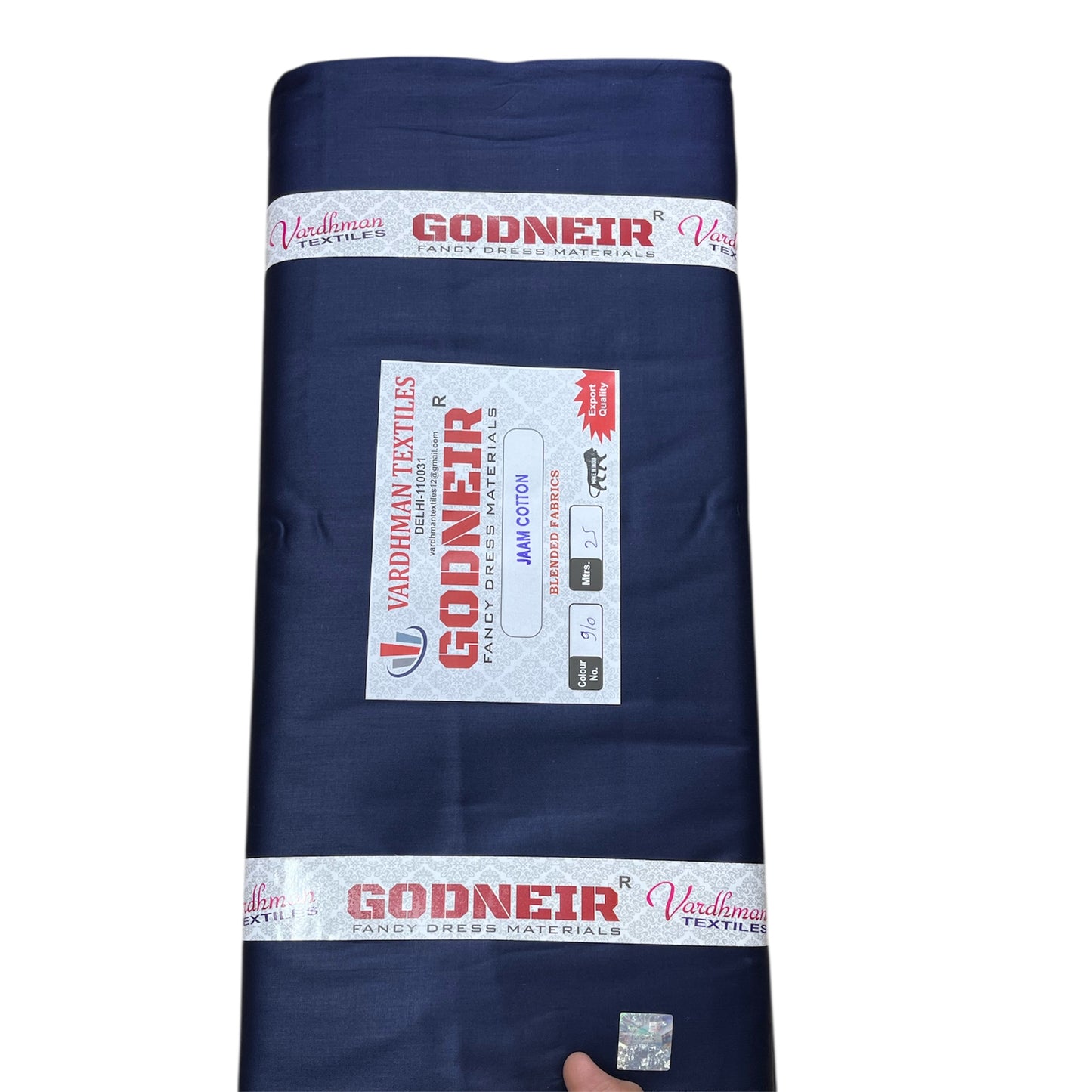 Navy Blue Jaam Cotton Fabric