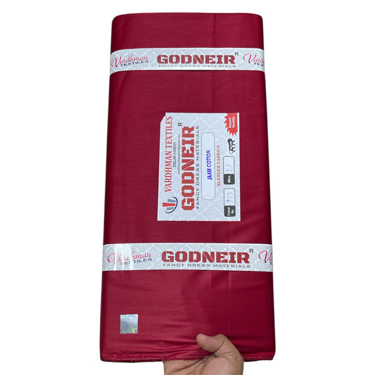 Mehroon Jaam Cotton Fabric