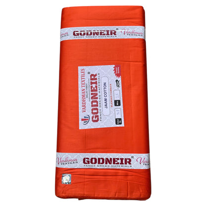 Orange Jaam Cotton Fabric