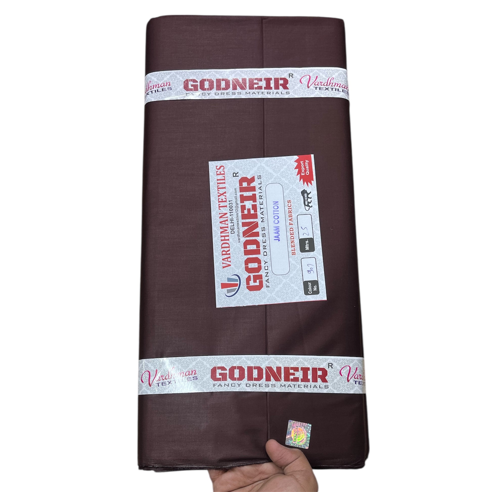 Coffee Jaam Cotton Fabric