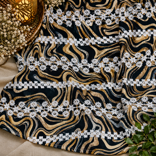Buy Rayon Print with Kadai Top & Apliq Plazo Bottom (072)