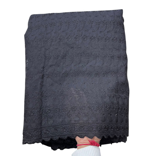 Poly Cotton Chikankari Fabric
