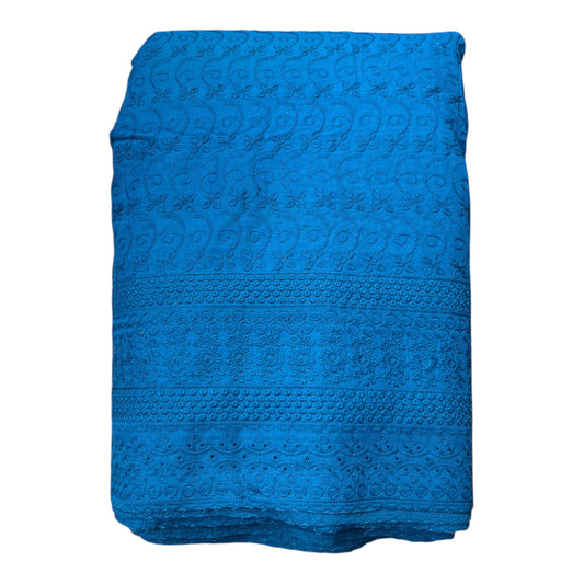 Poly Cotton Chikankari Fabric