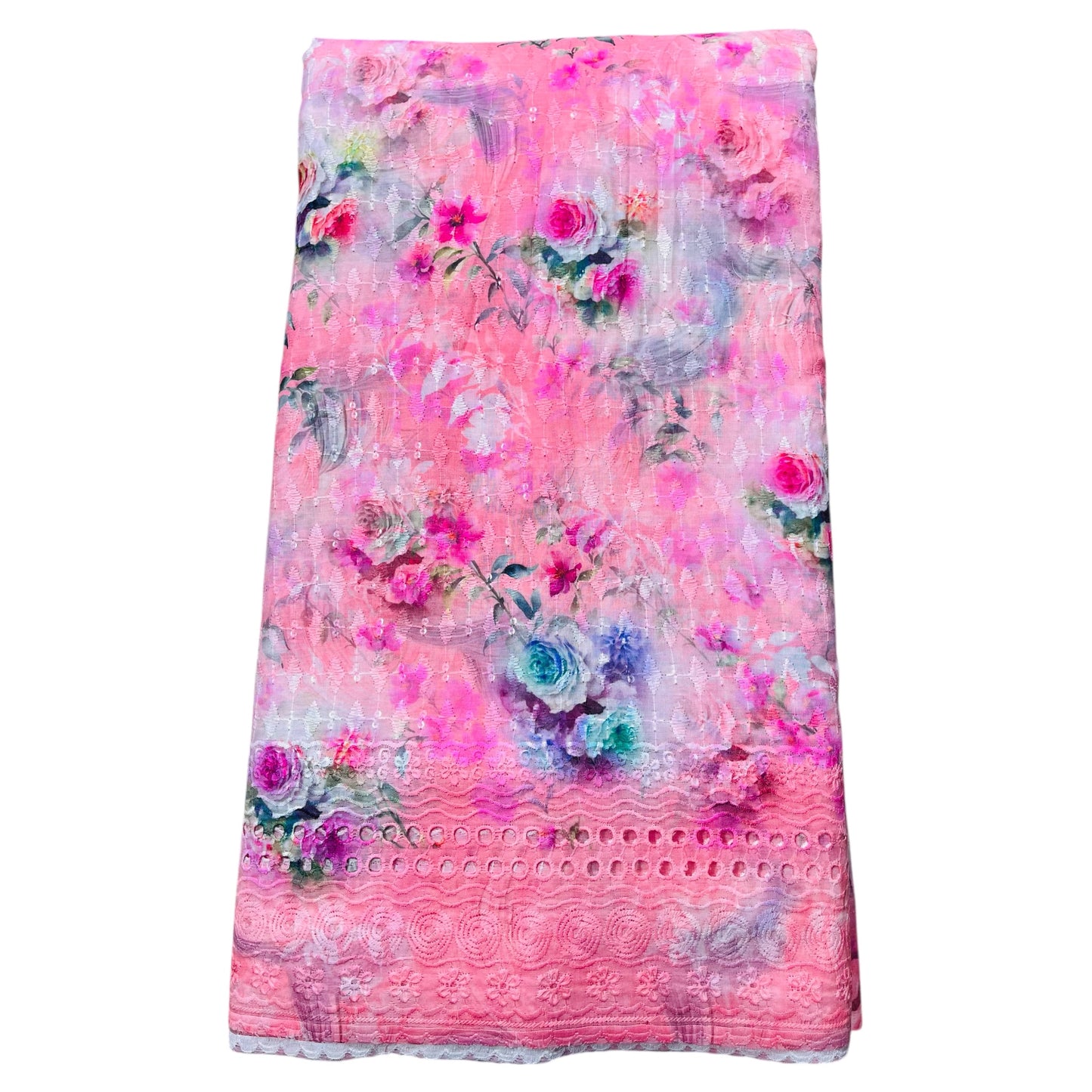 Cotton Digital Chikankari Fabric