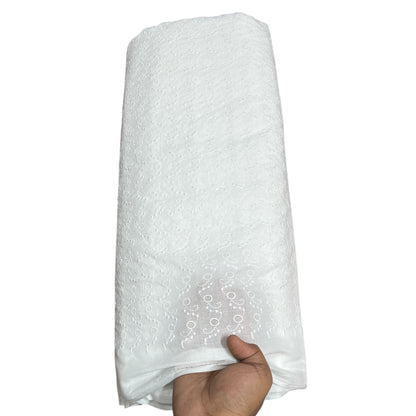 Cotton All Over Chikankari Fabric