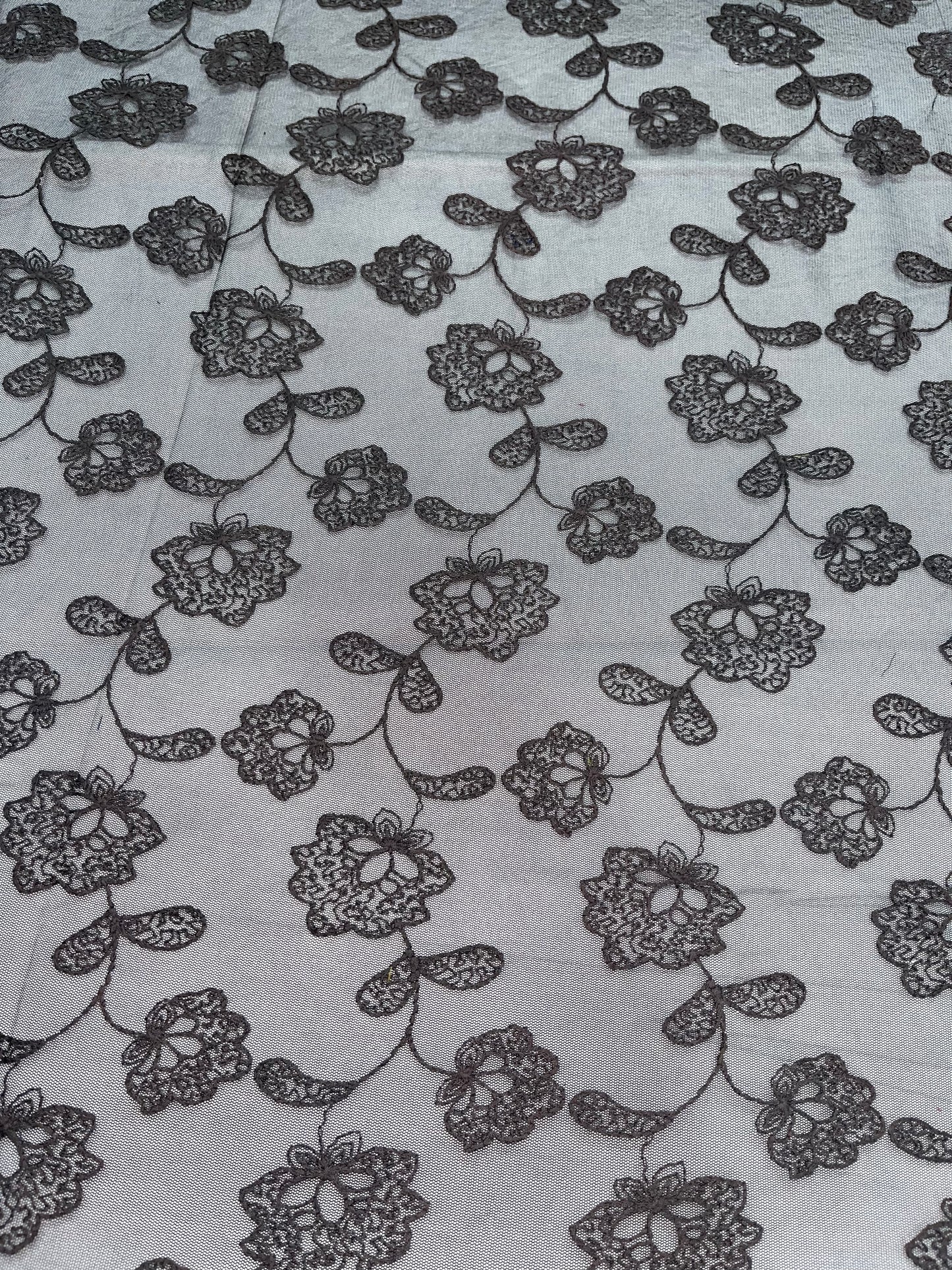 Nylon Net Dyed Embroidery Fabric