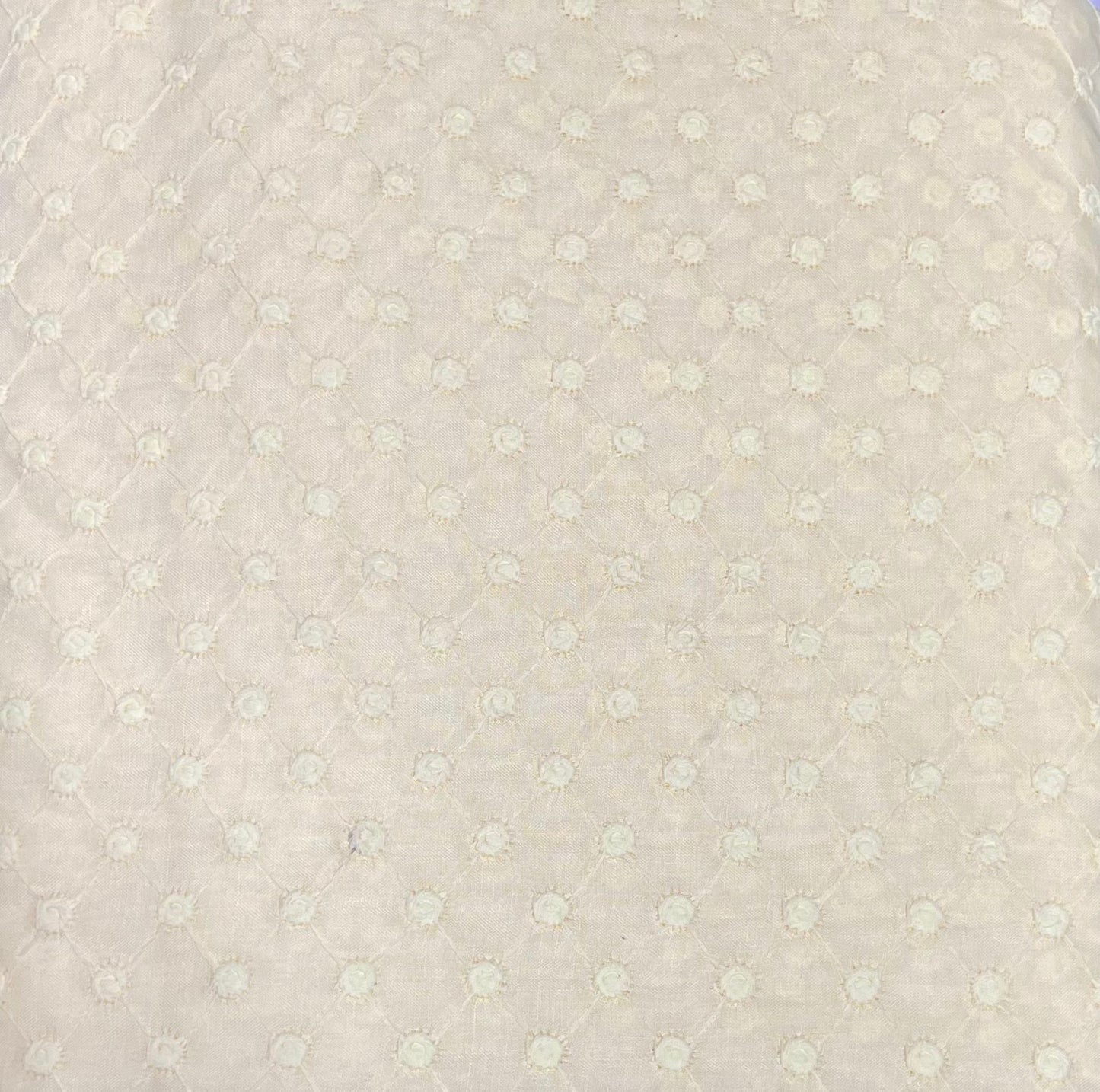Cotton All Over Chikankari Fabric