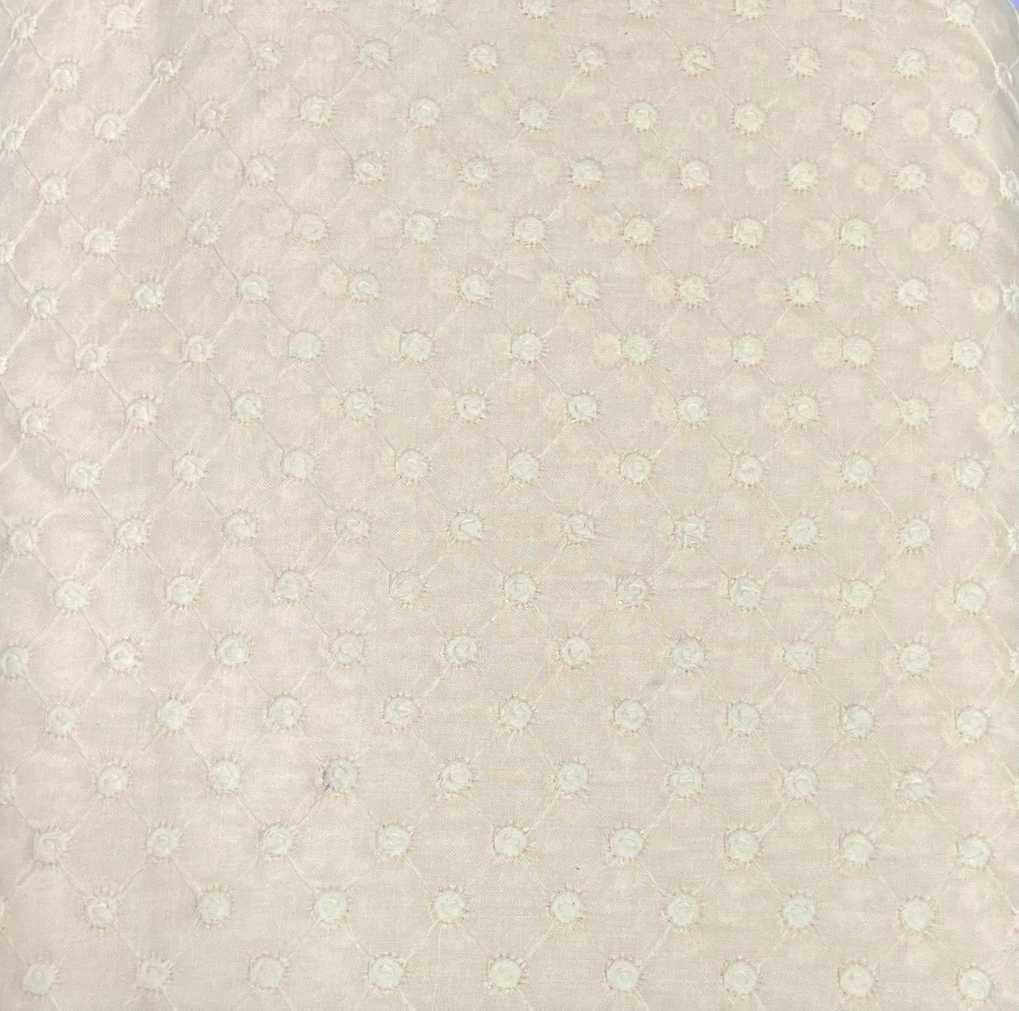 Cotton All Over Chikankari Fabric