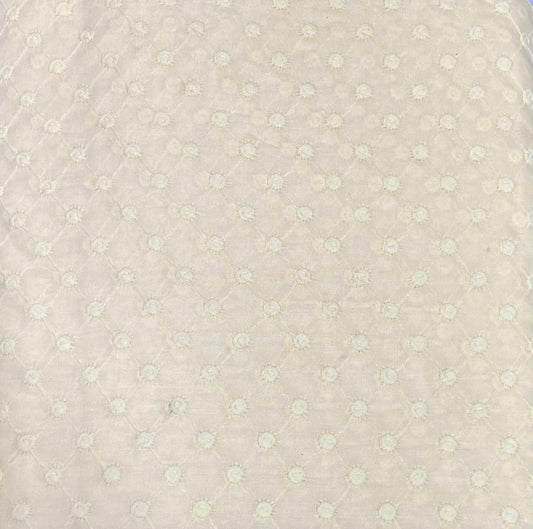 Cotton All Over Chikankari Fabric