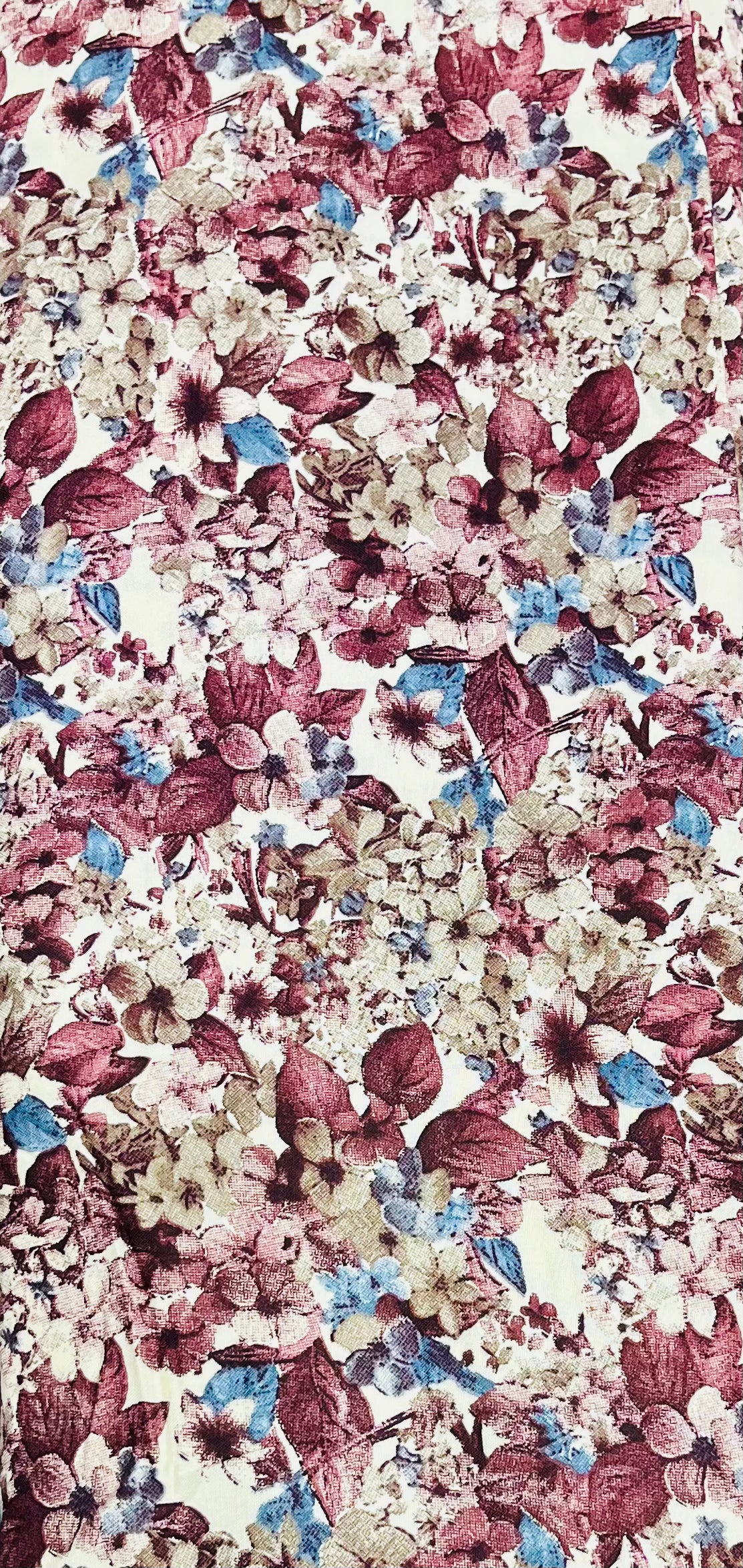 Buy Coffee Rayon Printed Cotton Fabric D.NO. 204