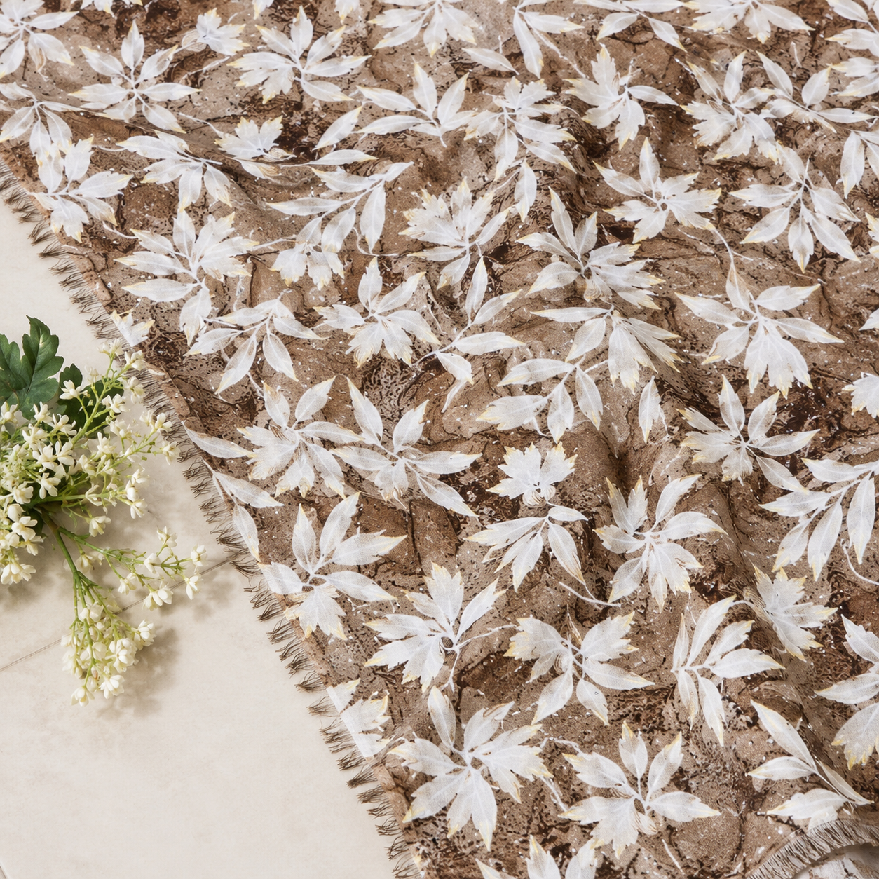 Buy Combo Floral Rayon Print Diamond with Apliq Plazo Fabric 054