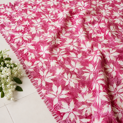 Buy Combo Floral Rayon Print Diamond with Apliq Plazo Fabric 053
