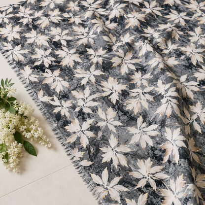 Buy Combo Floral Rayon Print Diamond with Apliq Plazo Fabric 052