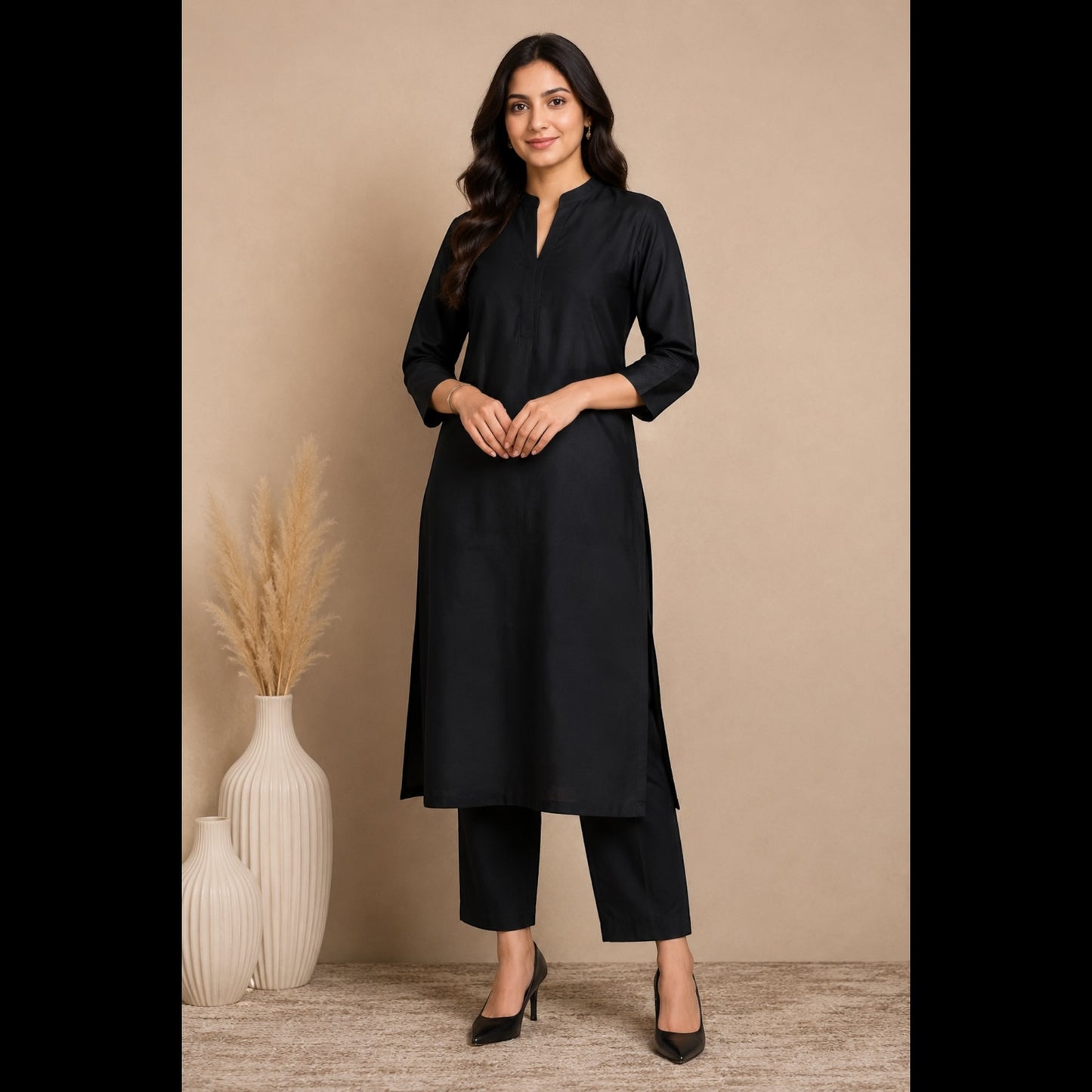 Buy Black Viscose Rayon Cotton Fabric