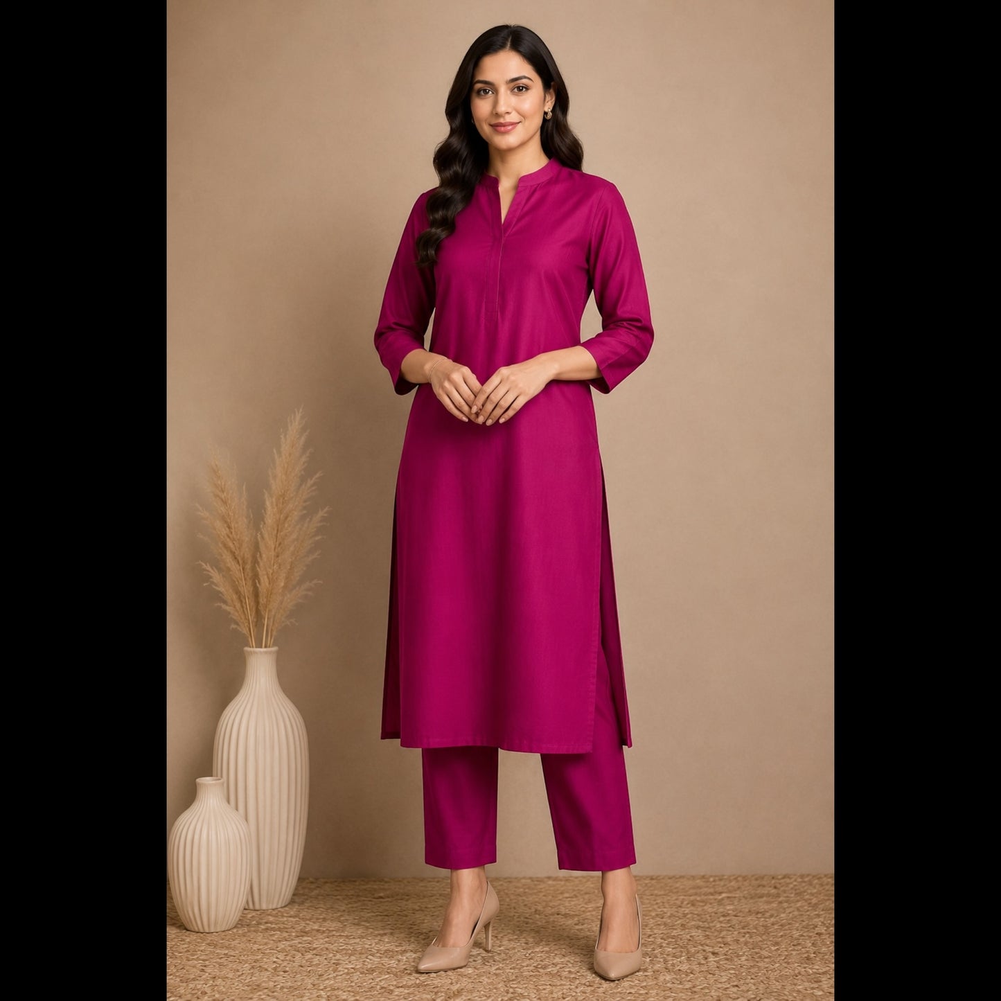 Buy Rani Dark Viscose Rayon Cotton Fabric