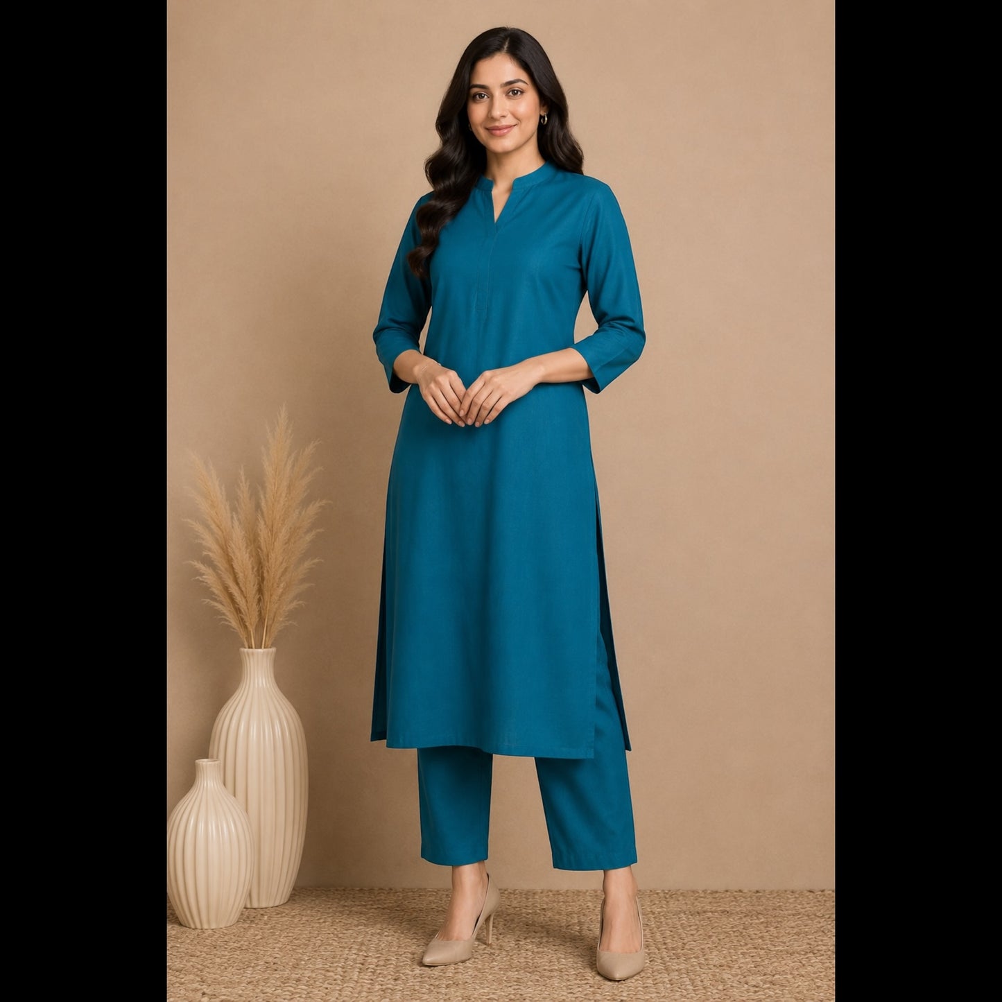 Buy Rama Green Light Viscose Rayon Cotton Fabric