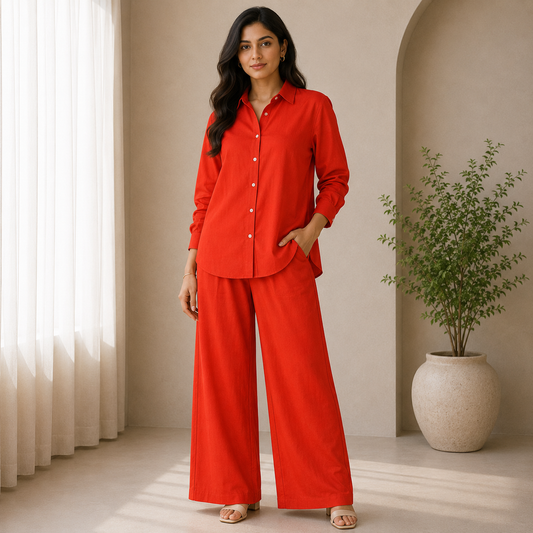 Buy Orange Jaam Cotton Fabric