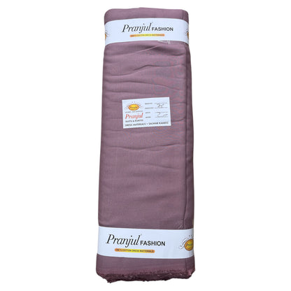 Pyazi Onion Pranjul Rayon Cotton Fabric
