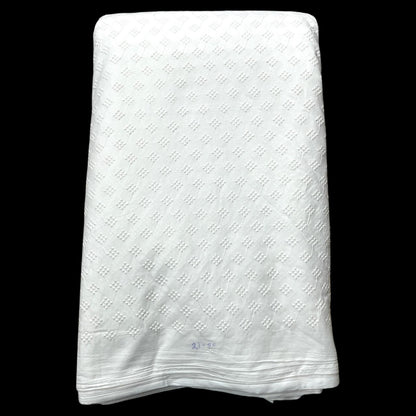 Pure Cotton Dyeable All Over Pattern Chikankari Embroidered Fabric