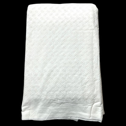 Pure Cotton Dyeable All Over Pattern Chikankari Embroidered Fabric