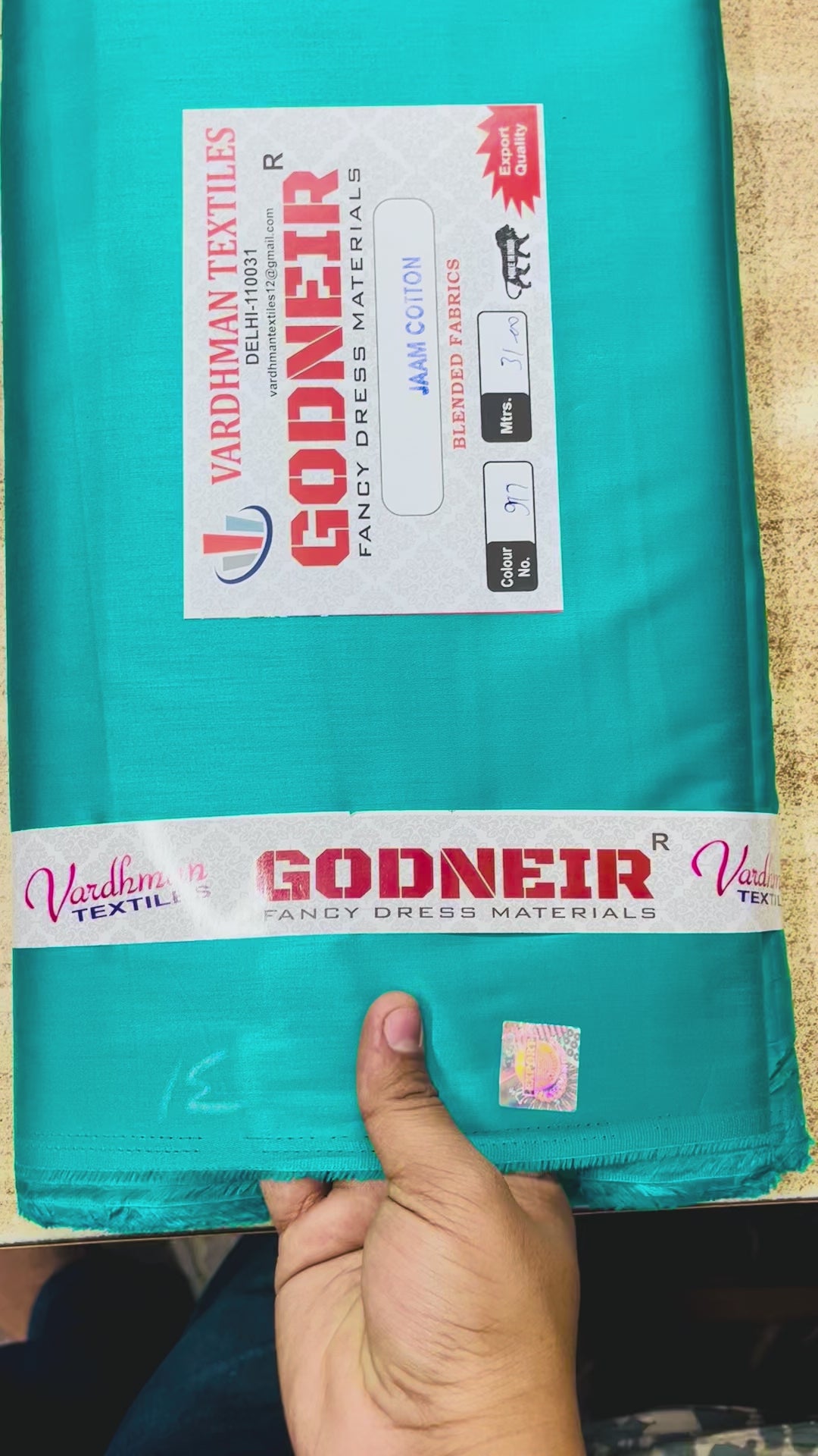 Rama Green Jaam Cotton Fabric