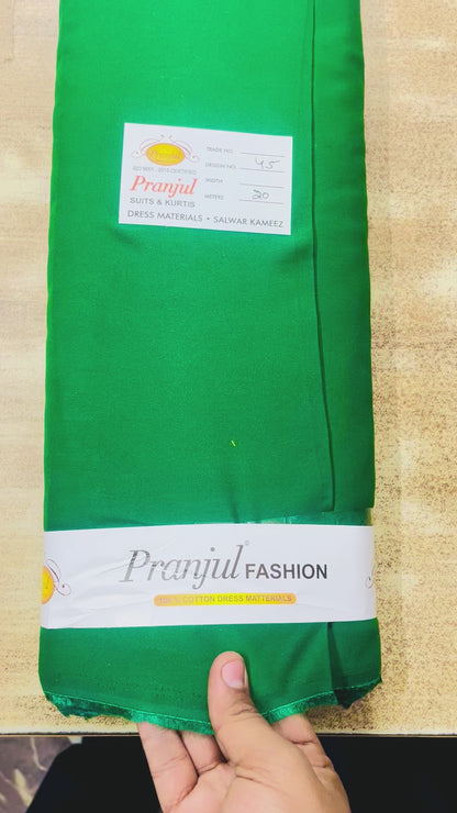 Green Pranjul Rayon Cotton Fabric