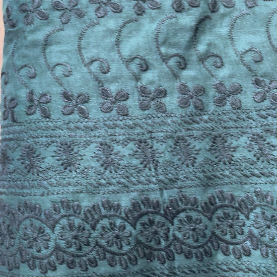 Poly Cotton Chikankari Fabric