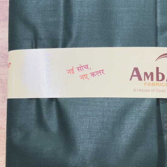 Bottle Green Poly Cotton Fabric