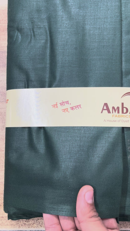 Bottle Green Poly Cotton Fabric
