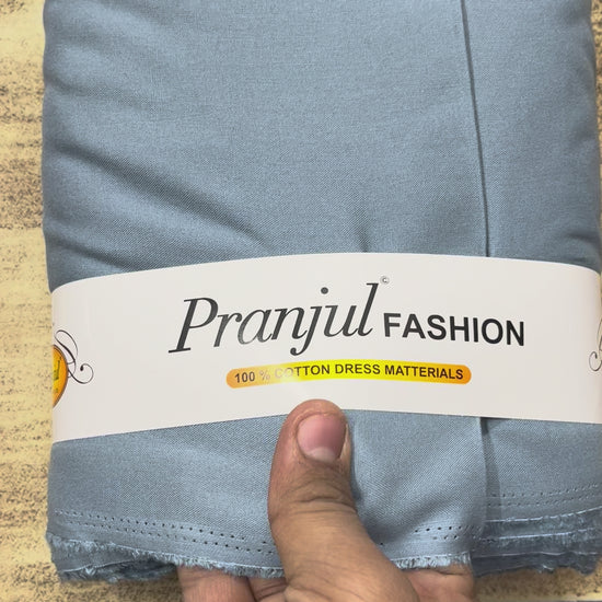  Grey Light Pranjul Rayon Cotton Fabric