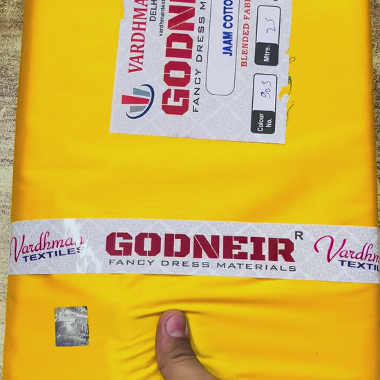 Yellow Jaam Cotton Fabric