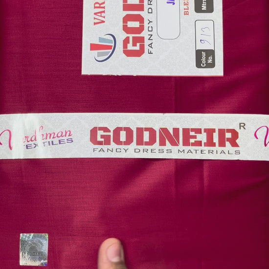 Mehroon Jaam Cotton Fabric