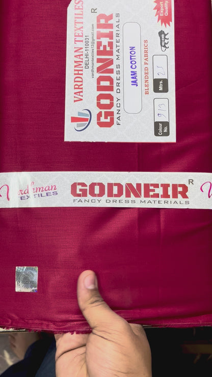 Mehroon Jaam Cotton Fabric