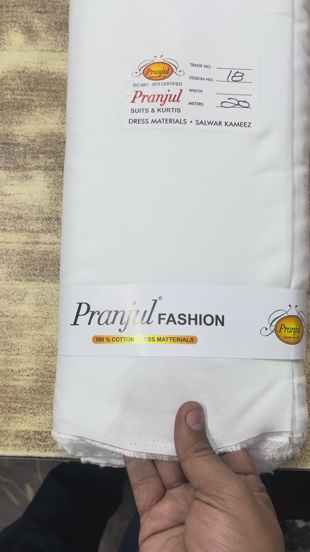 White Pranjul Rayon Cotton Fabric