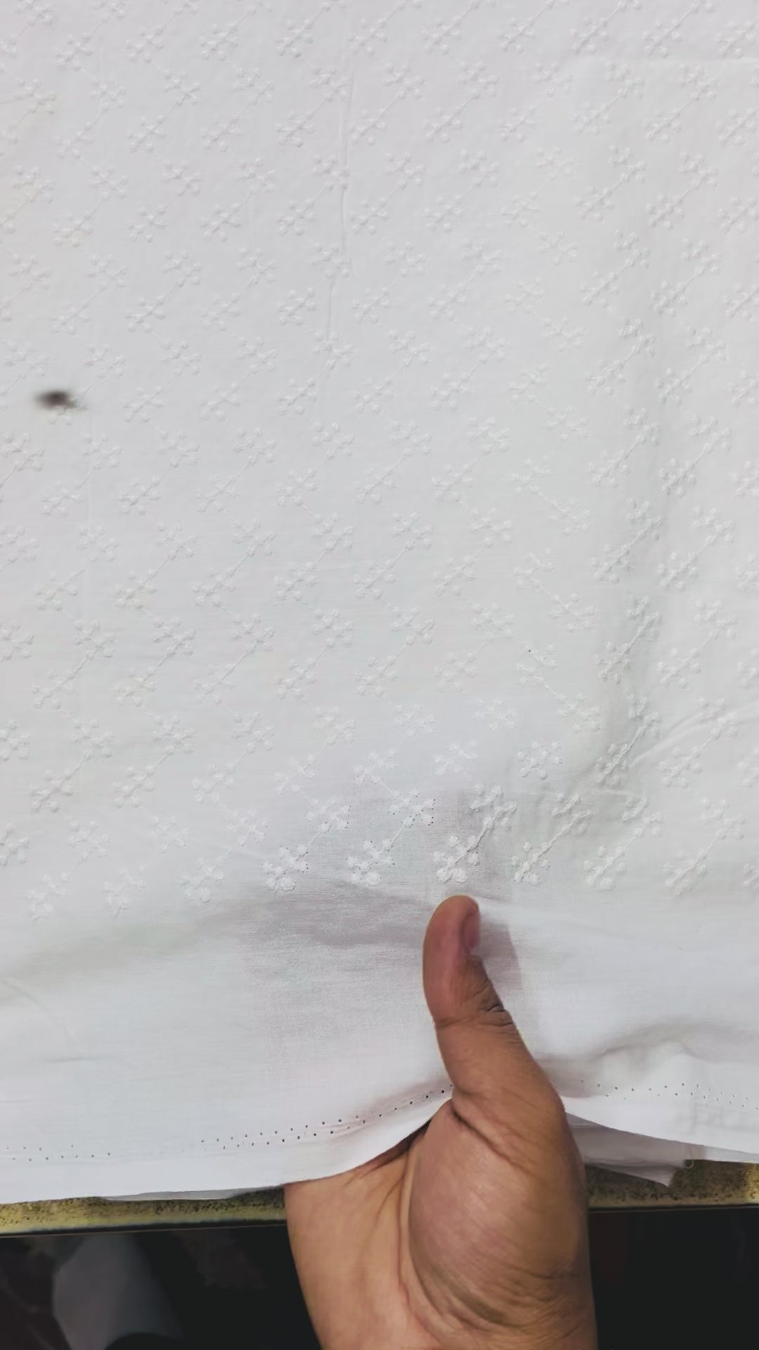Pure Cotton All Over Chikankari Fabric 008
