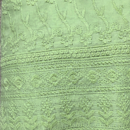 Poly Cotton Chikankari Fabric
