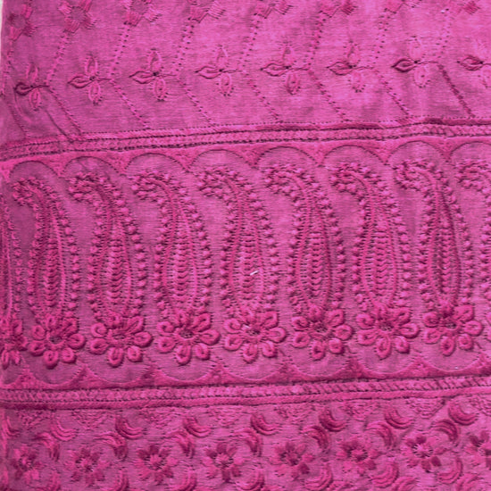 Poly Cotton Chikankari Fabric