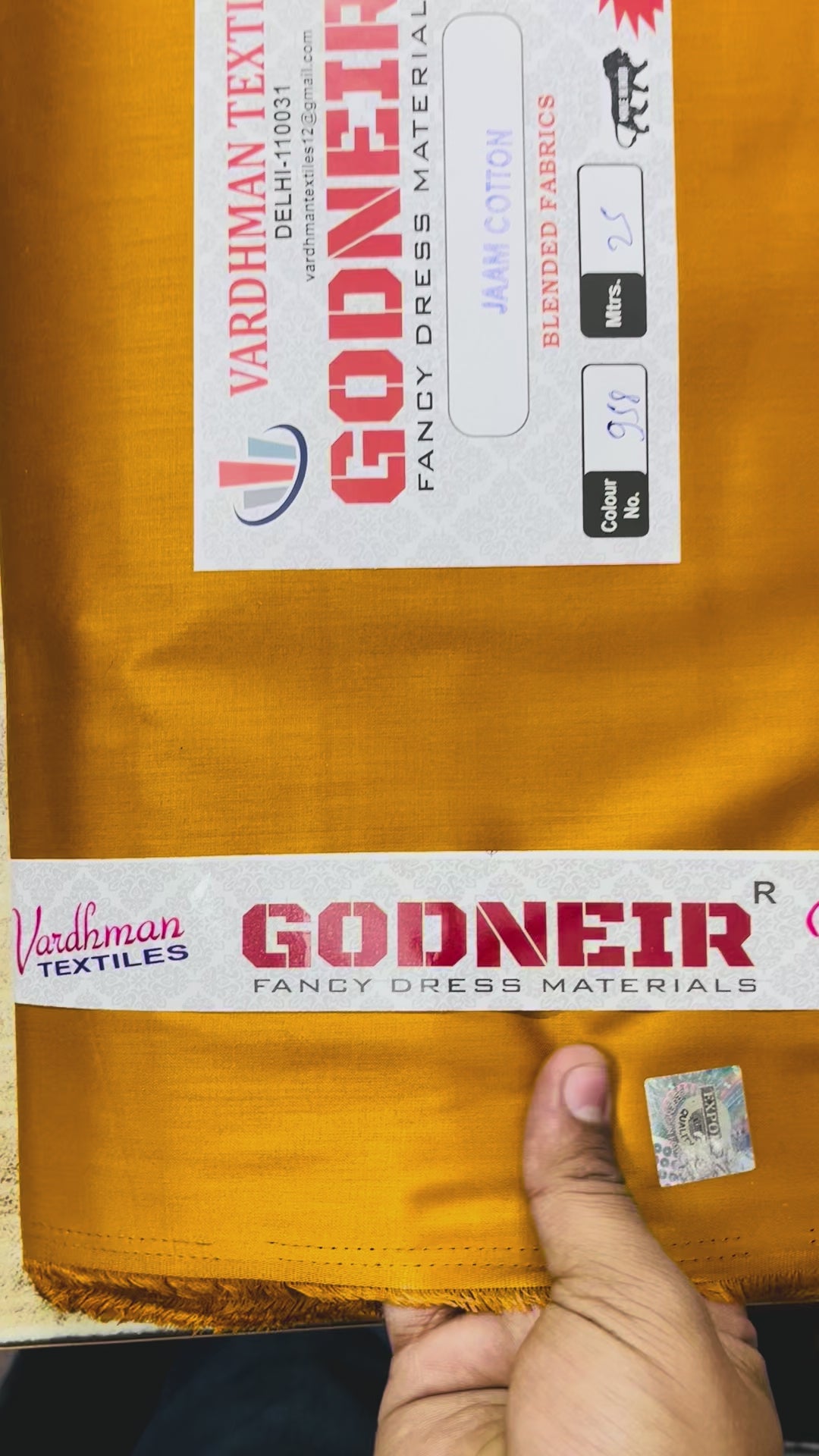 Mustard Yellow Jaam Cotton Fabric