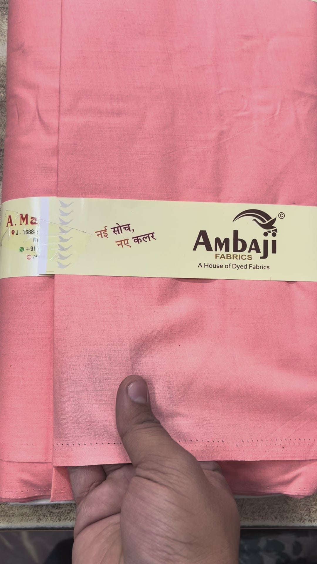  Peach Poly Cotton Fabric