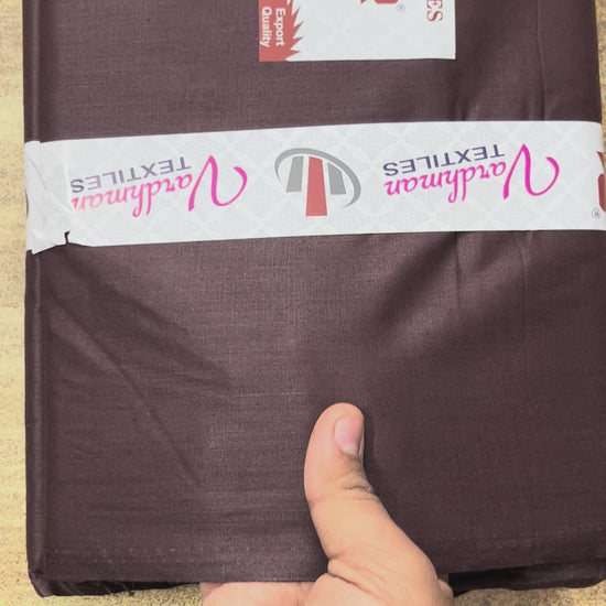 Coffee Poly Cotton Fabric