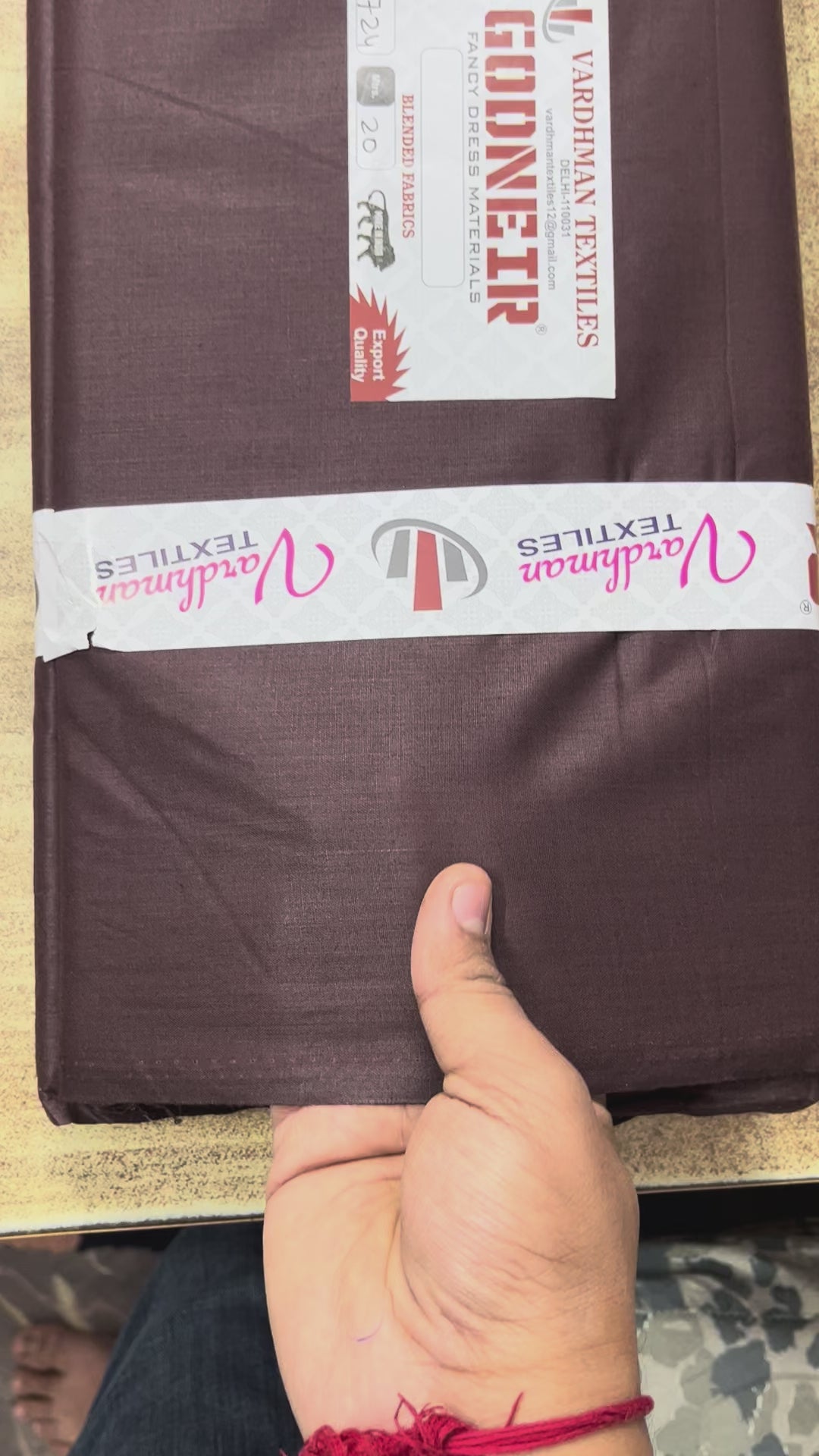 Coffee Poly Cotton Fabric