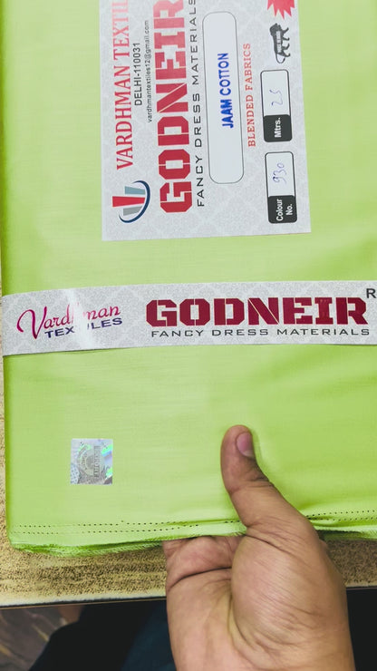 Pista Green Jaam Cotton Fabric