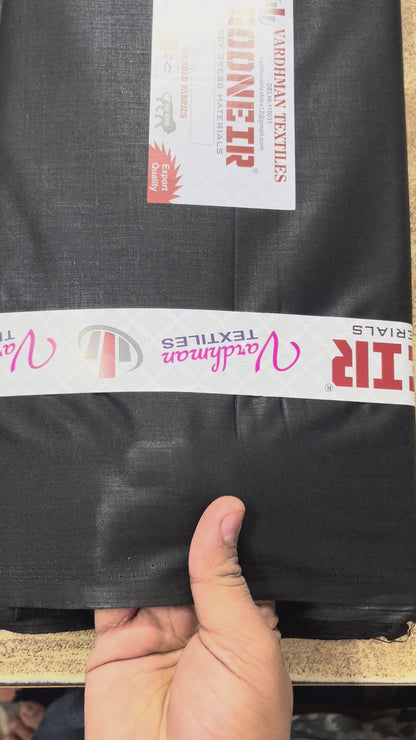 Black Poly Cotton Fabric
