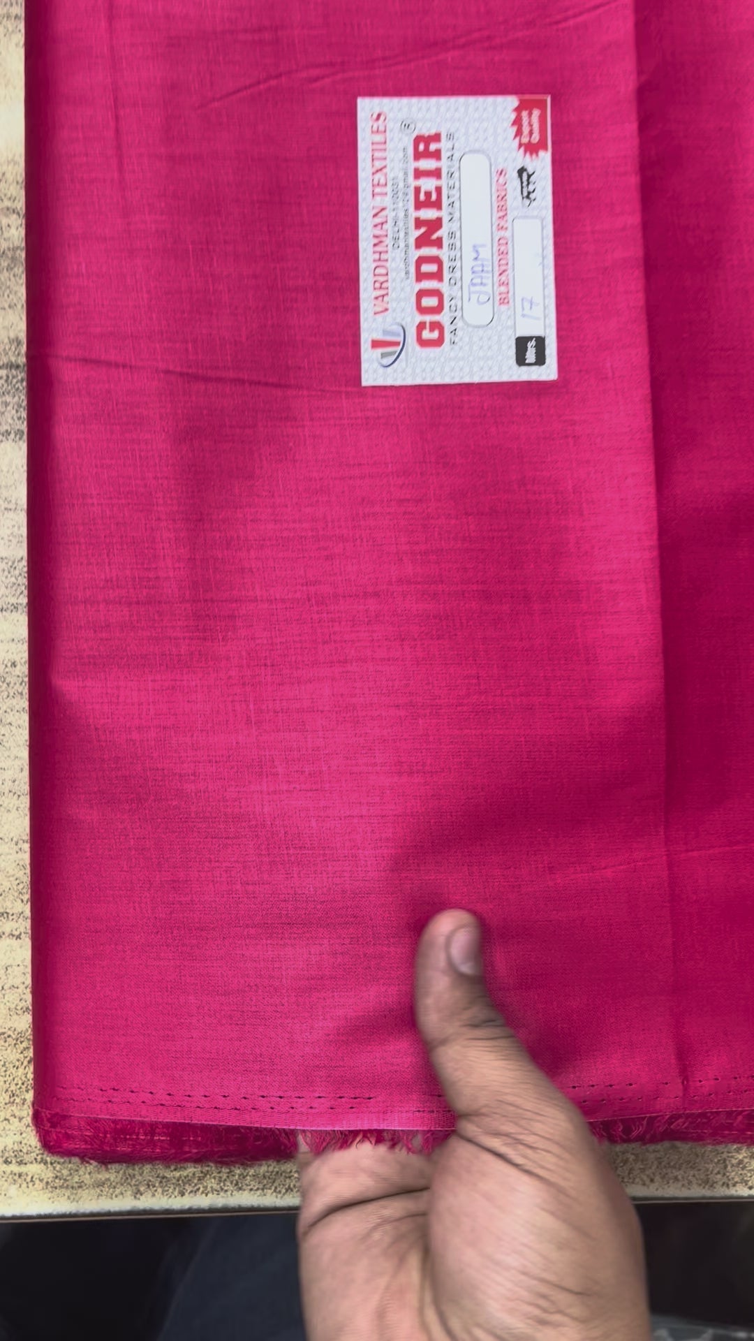 Gajri Jaam Cotton Fabric