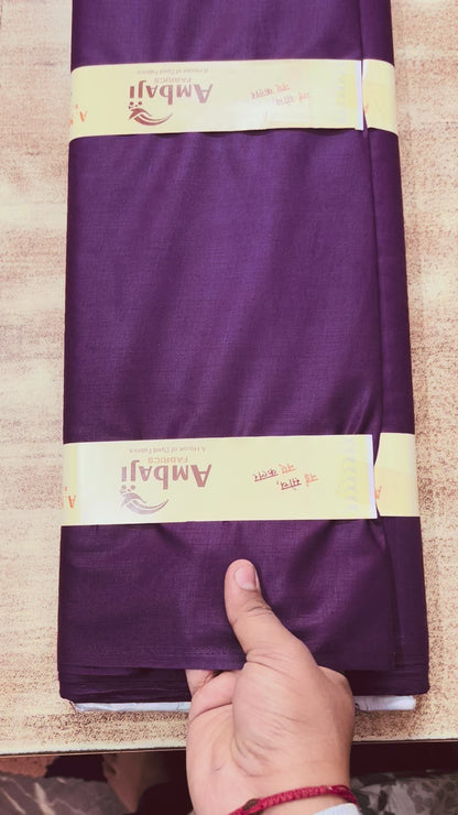 Wine Poly Cotton Fabric