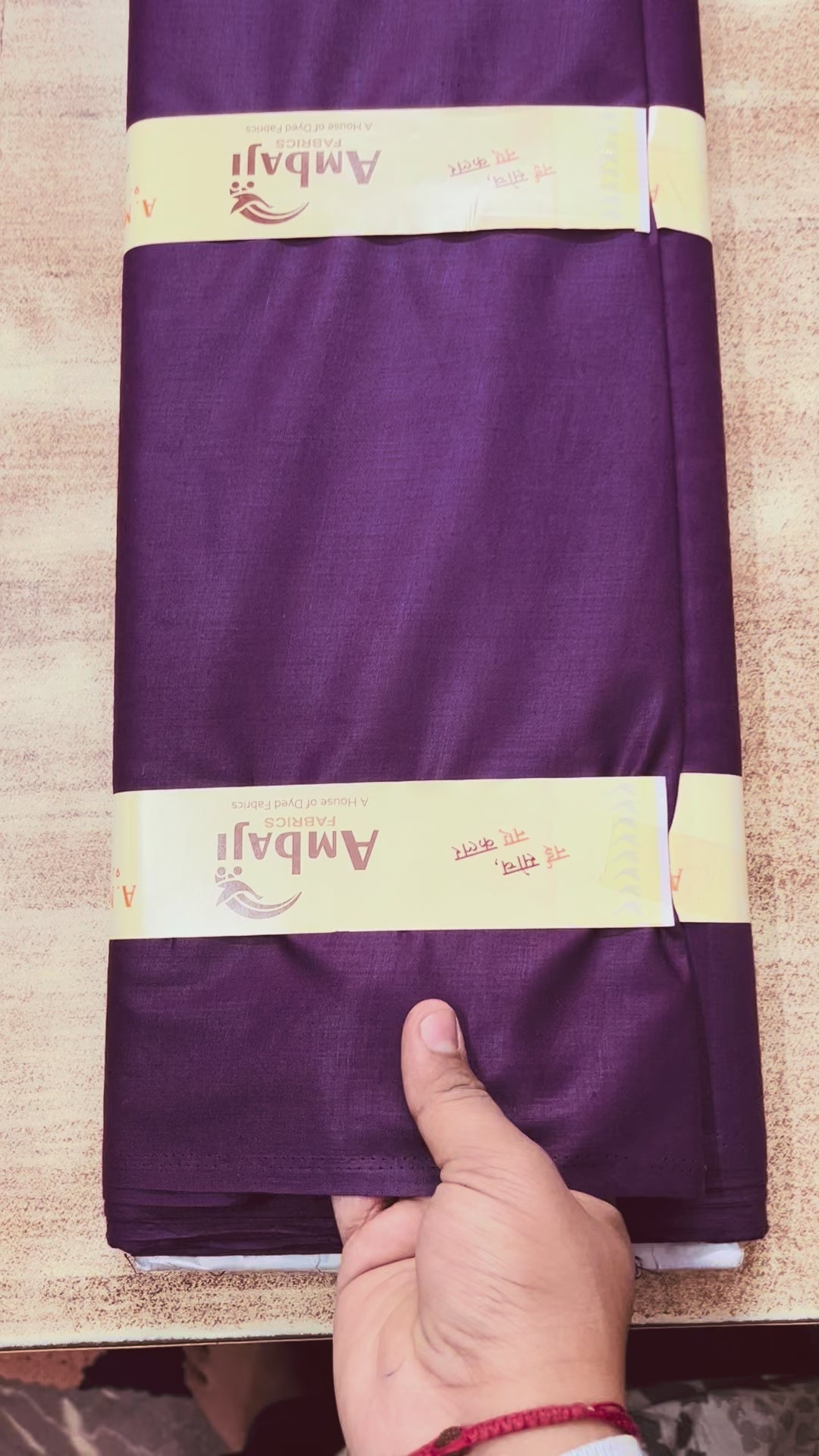 Wine Poly Cotton Fabric