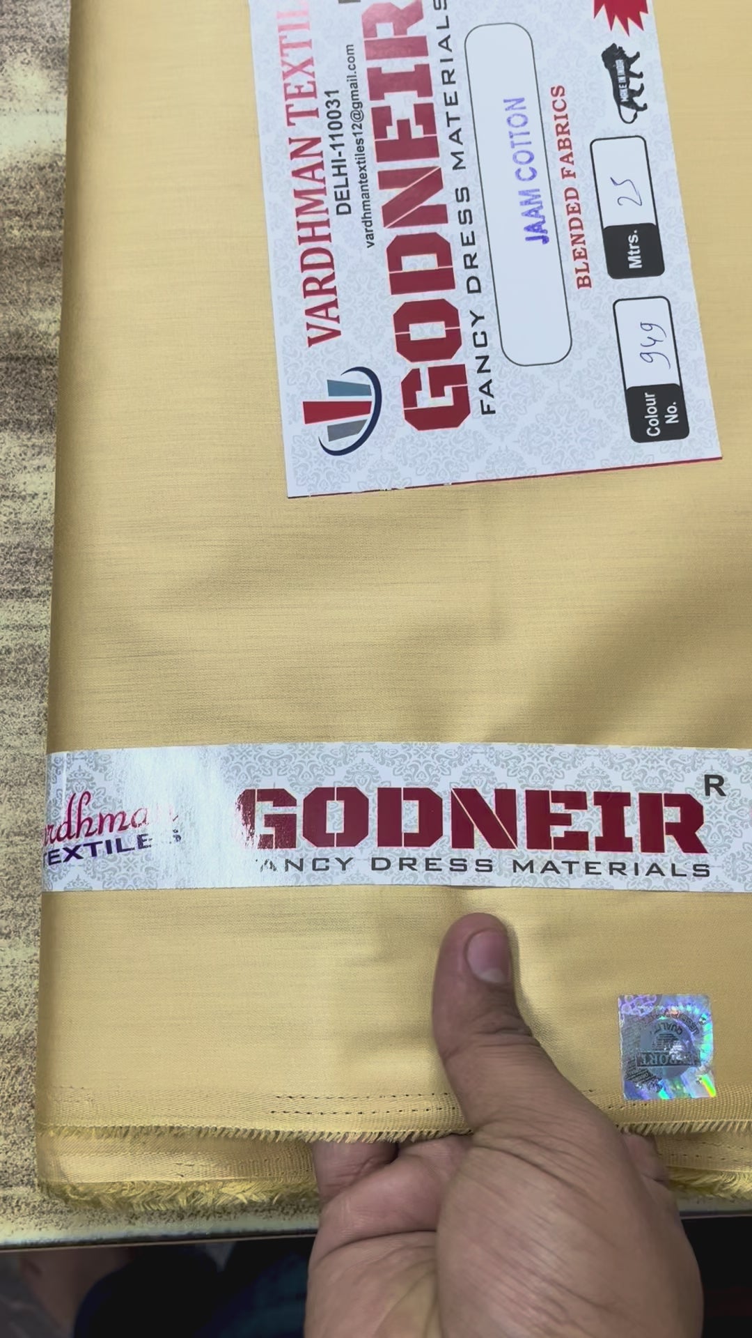 Golden Jaam Cotton Fabric